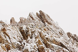 巖,小山,懸崖