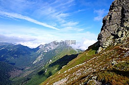 塔特拉,山,懸崖