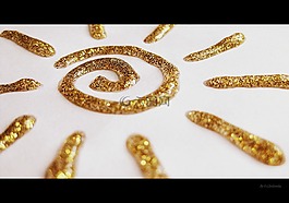 太阳,闪光,艺术