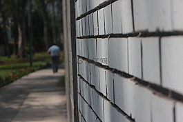 路徑,街,墻上