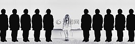 女子,女孩,坐