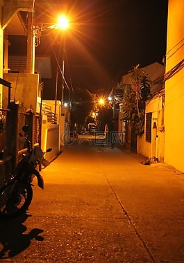路燈,光明,街