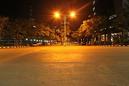 城市,夜,沒有人