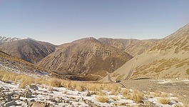 山,雪,冬天
