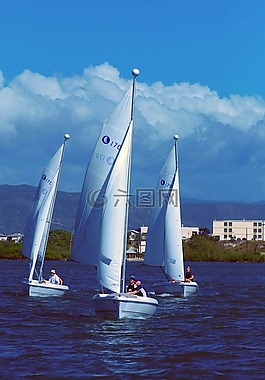 帆船,海洋,海