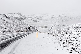 雪,冬天,路