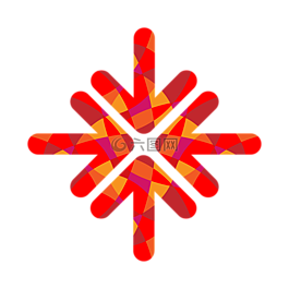 箭頭,方向,雪花