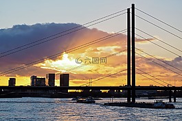 水域,橋,河