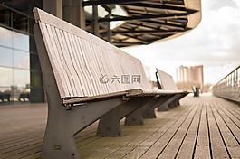 长凳,休息,坐