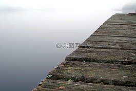 橋,木,湖