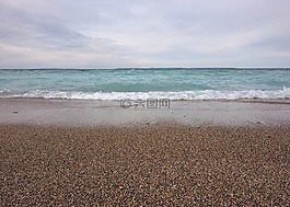 海灘,岸,海岸
