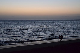 對,浪漫,海