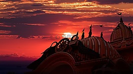 日落,日出,黃昏