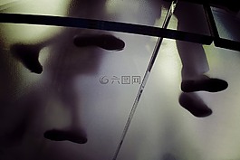 腳,玻璃,玻璃
