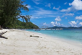 岛,海滩,砂