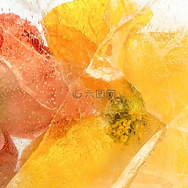 鮮花,冰凍的花,花瓣