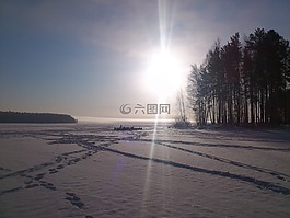 冬季,太陽(yáng),雪