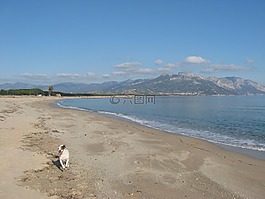 撒丁島,海,海灘