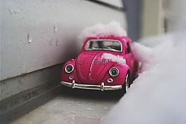 粉紅色,車,車輛