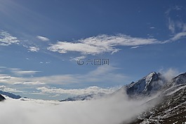 雪山,風景,唯美