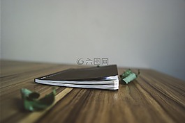 筆記本,模糊,木