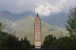 風景,佛塔,唯美