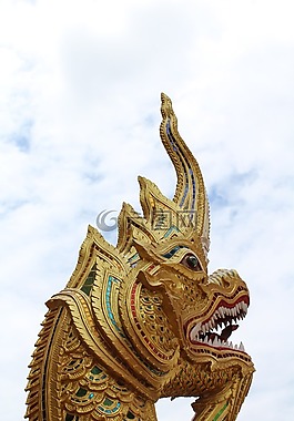 臉上,龍,泰國