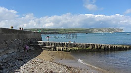 英國海濱,海灘,海洋