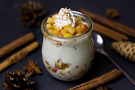 甜點(diǎn),蘋果,烤蘋果