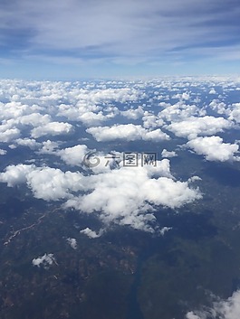 空氣,飛機,云