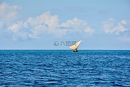帆船,桑給巴爾島,印度洋