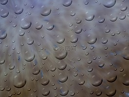 水滴,雨滴,棕色背景