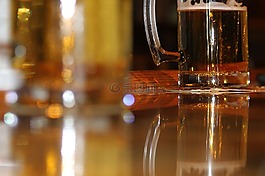 啤酒,飲料,杯