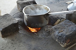 茶壺,爐灶,茶