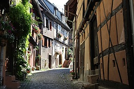 mieval,景觀,房子