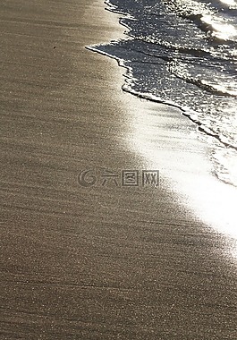 海灘,海,砂