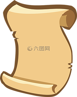 紙卷,古董文,土黃色
