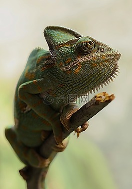 也門變色龍,chamaeleo calyptratus,變色龍