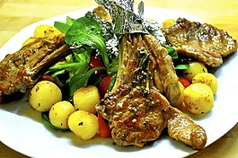 羔羊,羊排,肉