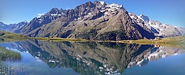 阿尔卑斯山,山,湖
