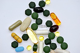 藥物治療,丸,食品補充劑