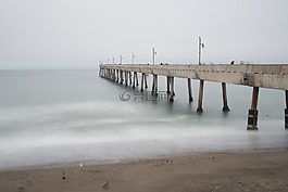 橋,海洋,海