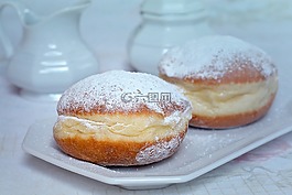 甜甜圈,甜点,烘焙食品