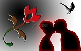 花,玫瑰,愛情
