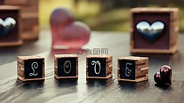 愛,心,木材