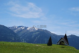 教會,阿爾卑斯山,山