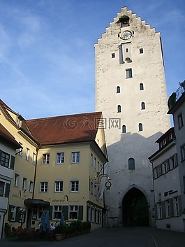 ravensburg,上游閘門,市中心