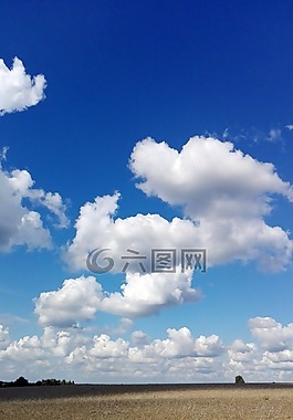 云,天空,字段