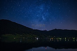明星,银河系,夜晚的天空