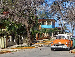 古巴,oldtimer,城市